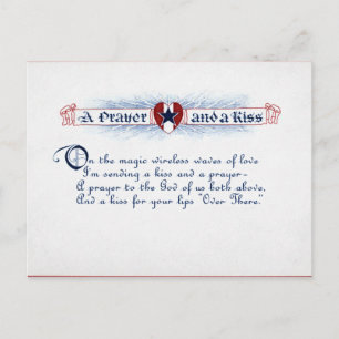 TAGESKARTE Vintag VALENTINE Feiertagspostkarte