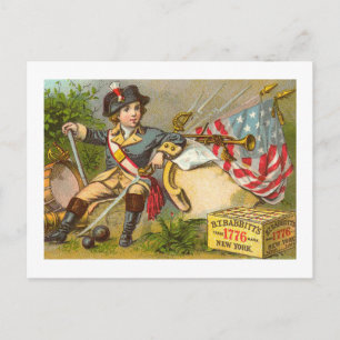 Tageskarten für niedliche Vintage Unabhängigkeit Postkarte