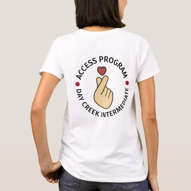 Tageskreuz-Zwischenzugriff T-Shirt (Rückseite)