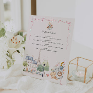 Tagesmenü   Pariser Café Aquarell Sockelschild