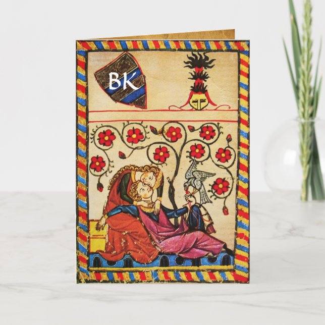 TAGESMONOGRAMM DER ETERNAL LIEBE VALENTINE FEIERTAGSKARTE (Vorderseite)