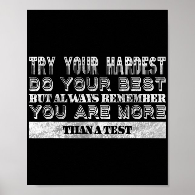 Tagesmotivation des Lehrers Poster (Vorne)