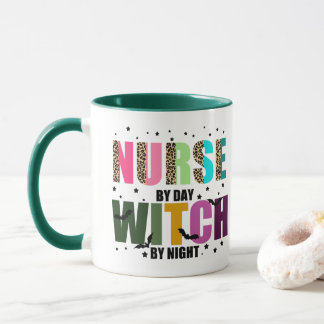 Tagesnährung, Hexe durch Nachtleopard Print Tasse