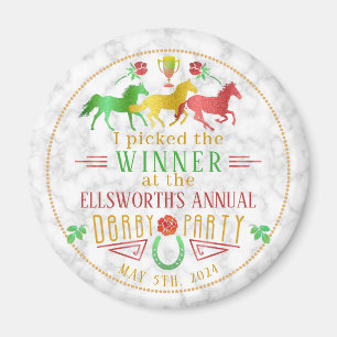 TagesParty-bunter Sieger-Preis Pferdelaufensderby Magnet