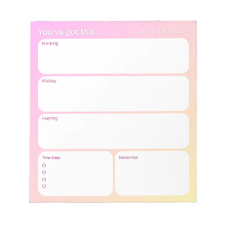 Tagesplaner Notizblock (40 Seiten)