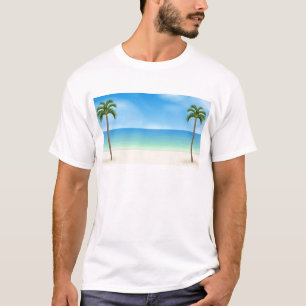 Tagesstrand-Szene: T-Shirt