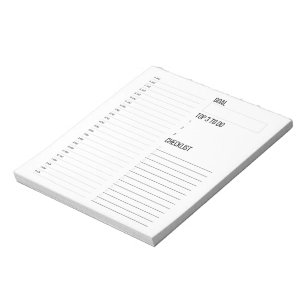 Tagesstundenplaner Notepad Notizblock