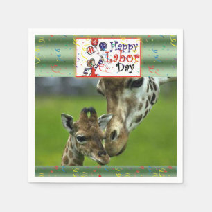 Tageszeitung Napkins Giraffe Serviette