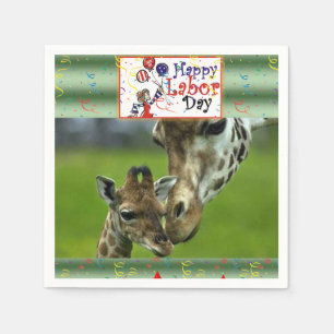 Tageszeitung Napkins Giraffe Serviette