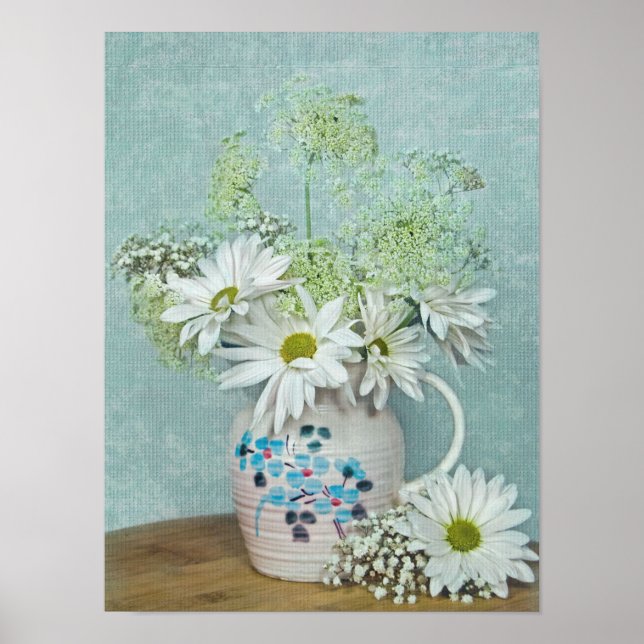 Tageszeitungen in Vintagem Pitcher Poster (Vorne)