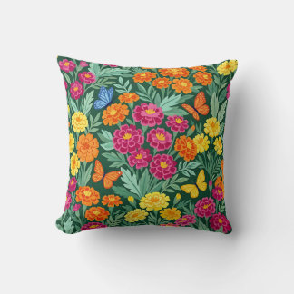 Tagetes-Schmetterlinge-Zierkissen Kissen
