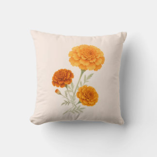 Tagetes-Sträußchen-Wurfkissen Kissen