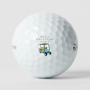 'Täglich Großartigkeit aufbauen' Wachstums-Dedikat Golfball