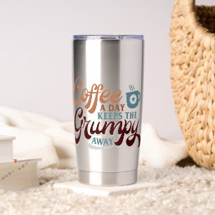 Täglich Kaffee für Kaffeeliebhaber-Geschenk Thermobecher