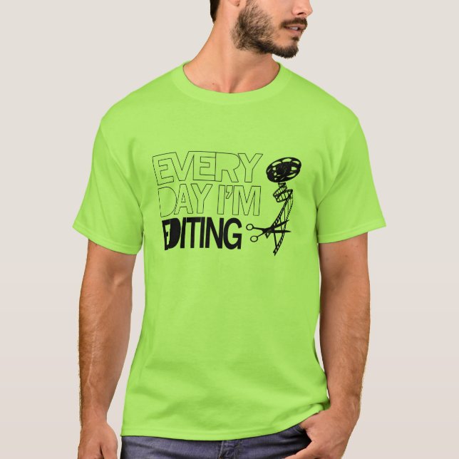 Täglich redigiere ich T-Shirt (Vorderseite)