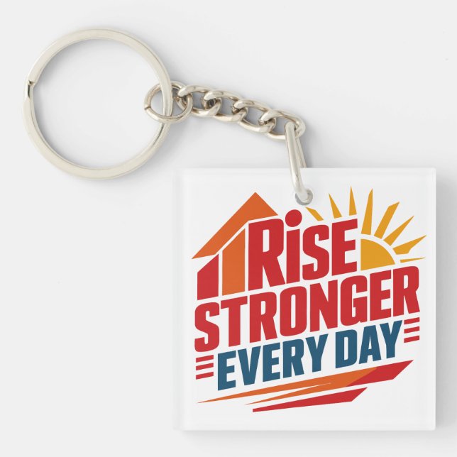 Täglich stärker werden | hazem Alex Schlüsselanhän Schlüsselanhänger (Vorderseite)