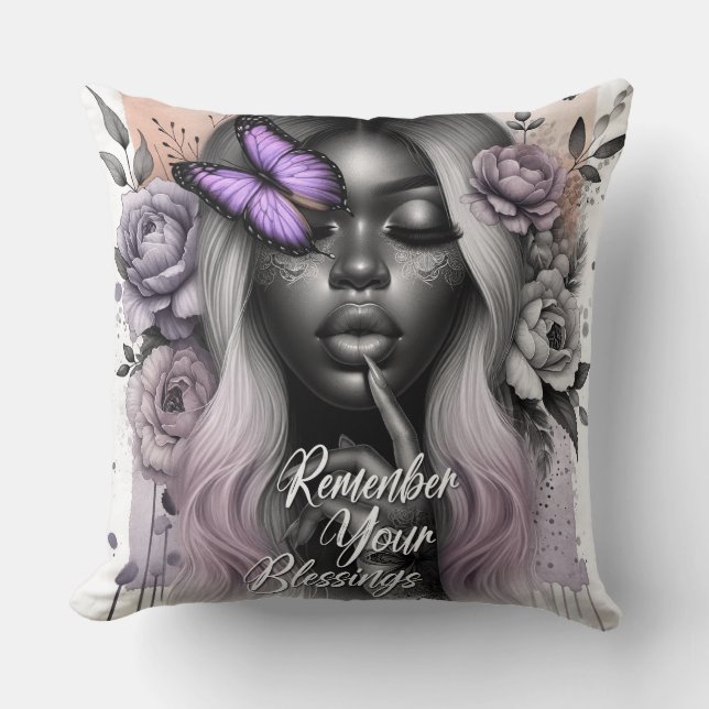 Tägliche Affirmation von Frauen Kissen (Vorderseite)