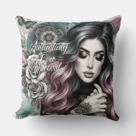 Tägliche Affirmation von Frauen Kissen