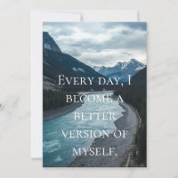 Tägliche Affirmations-Motivationskarte