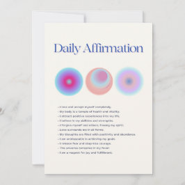 tägliche Bestätigung Einladung