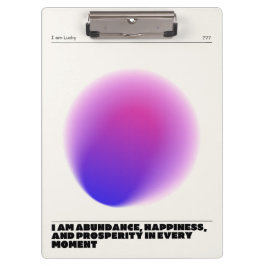 tägliche Bestätigung Klemmbrett