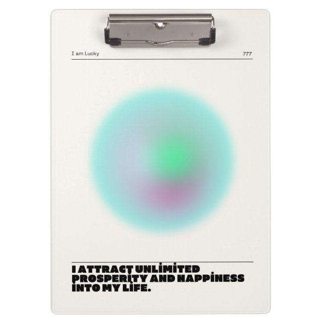 tägliche Bestätigung Klemmbrett (Vorderseite)