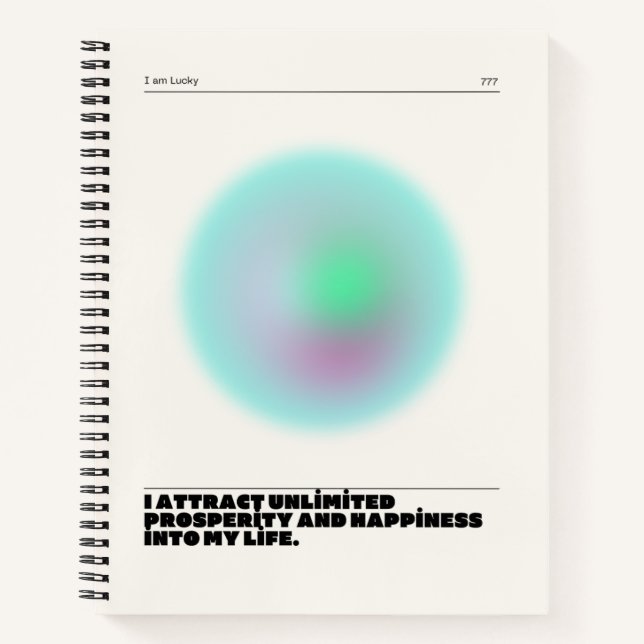 tägliche Bestätigung Notizbuch (Vorderseite)