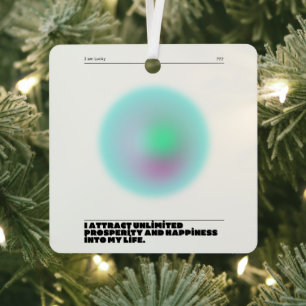 tägliche Bestätigung Ornament Aus Metall