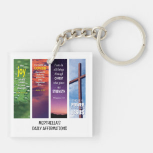 TÄGLICHE BIBEFÄHIGUNGEN Personalisiert Christlich Schlüsselanhänger