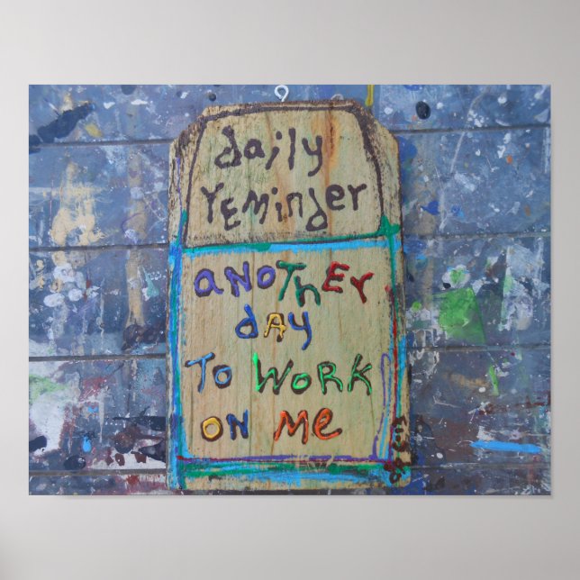 tägliche Erinnerung Poster (Vorne)