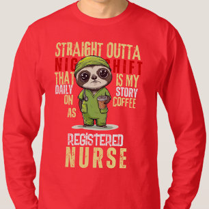 Tägliche Geschichte Schicht Berufskrankenschwester T-Shirt