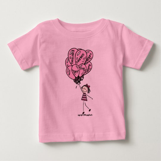 Tägliche Inspiration - rosa Ballon-Sammlung Baby T-shirt