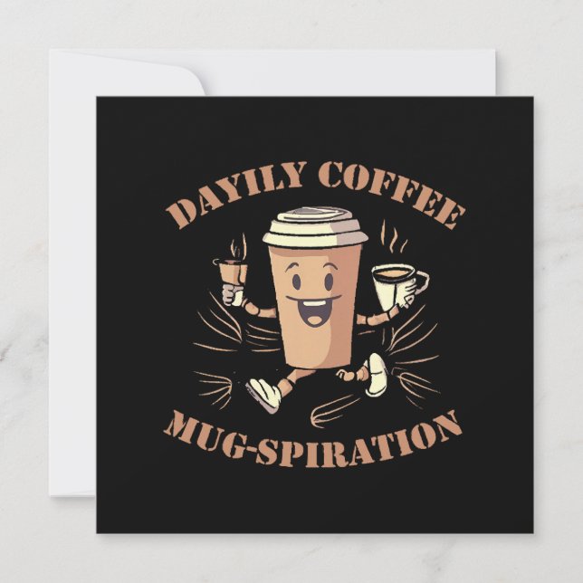 tägliche Kaffeemugspiration Einladung (Vorderseite)
