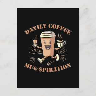 Tägliche Kaffeetassen-Inspiration Begleitkarte