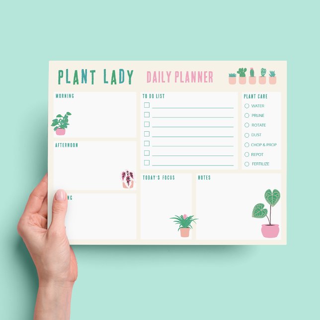 Tägliche Planer Pflanze Lady Notepad Notizblock (Von Creator hochgeladen)