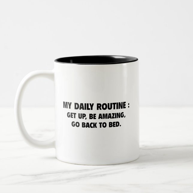 Tägliche Routine Kaffeetasse (Links)