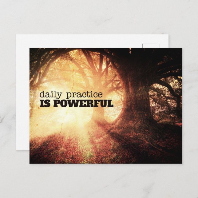 Tägliche Übung Feiertagspostkarte (Vorne/Hinten)