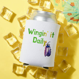 Täglicher lustiger Käfer-Humor Wingin It Dosenkühler