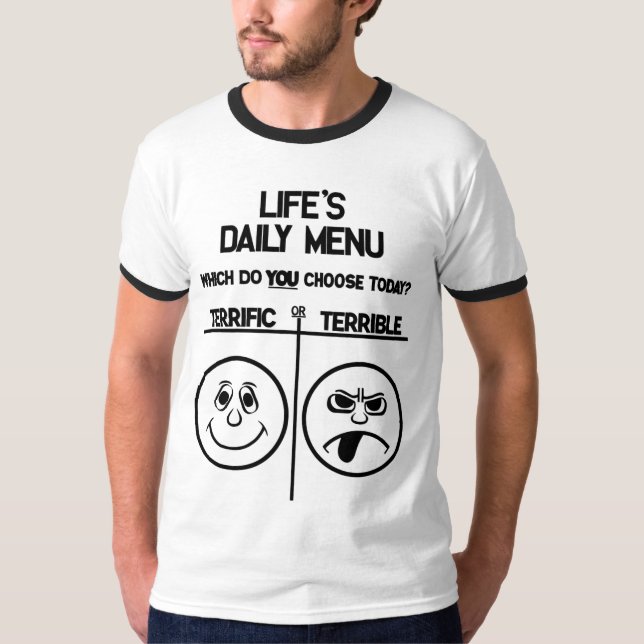 Täglicher Menü-T - Shirt (Vorderseite)