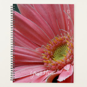 Täglicher Planer mit rosa Gänseblümchen - HAMbWG