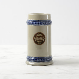 Täglicher Ritual-Aufkleber für Kaffeeliebhaber Bierglas