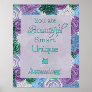 Tägliches Affirmation Poster - Schöne Smart Unique