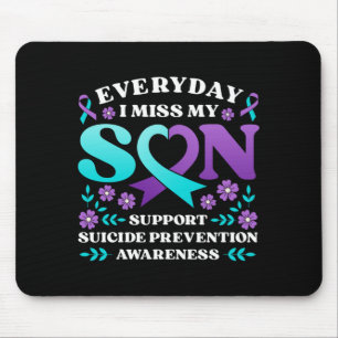 Tägliches Fehlen des Sohnes Unterstützung Präventi Mousepad