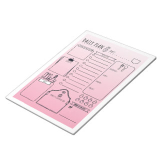 Tägliches Merkblatt für Planer Notizblock