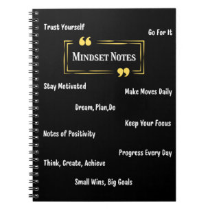 Tägliches Mindset-Notizbuch Notizblock