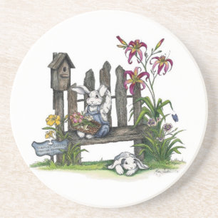 Taglilie-/Häschen-Untersetzer Untersetzer