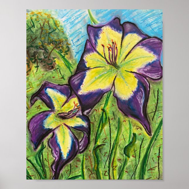 Taglilie Laura Harwood Poster (Vorne)