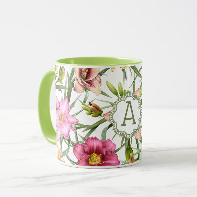 Taglilien Personalisiert Tasse (Vorderseite Links)