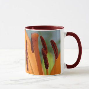 Taglilien-Ringer-Keramikbecher Tasse