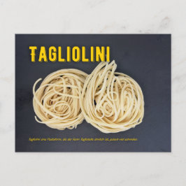 Tagliolini Italienisches Restaurant Rezept zutat Postkarte
